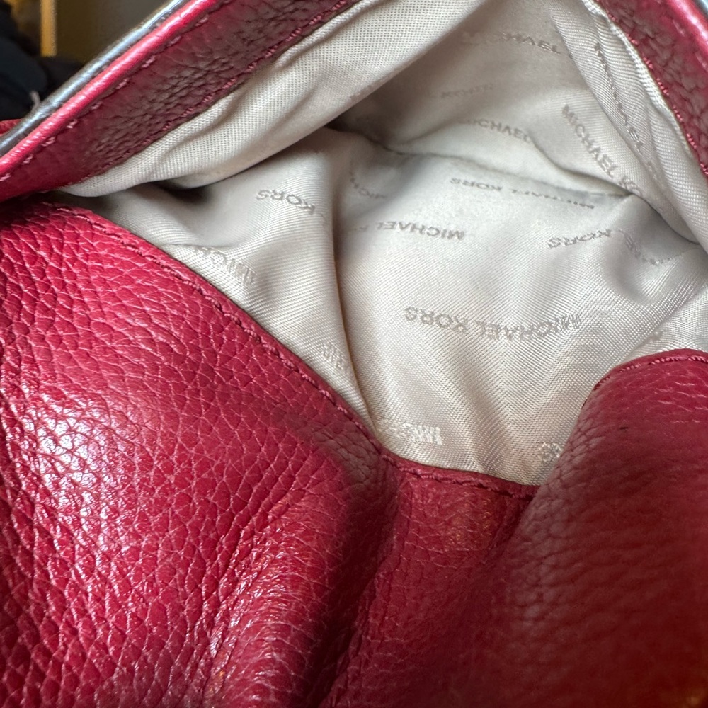 Michael Kors Round Crossbody Bag - Rich Red - Picture 7 of 14
